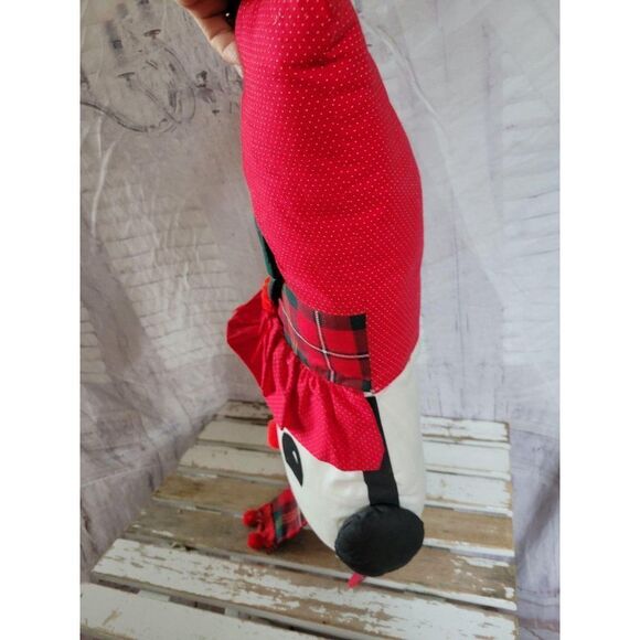 Folk art snowman hanging Xmas decor vintage - Picture 4 of 7